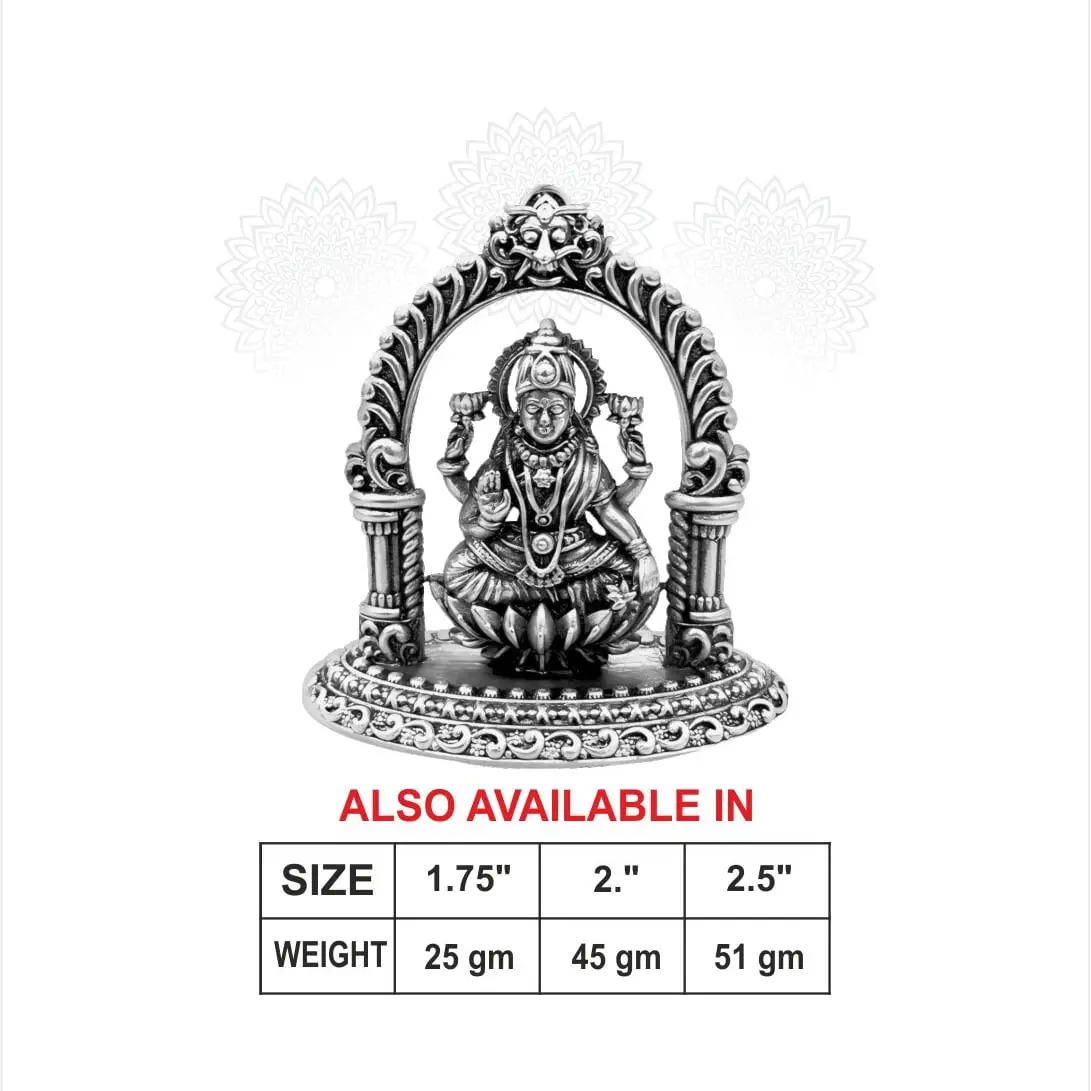 2 D Arch Lakshmi Silver Idol