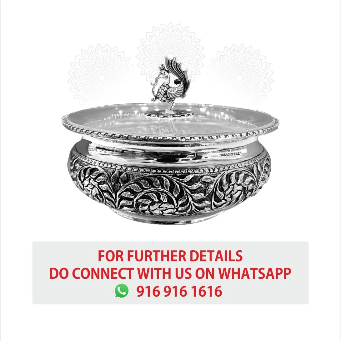 Peacock Dish Bowl Silver Idol