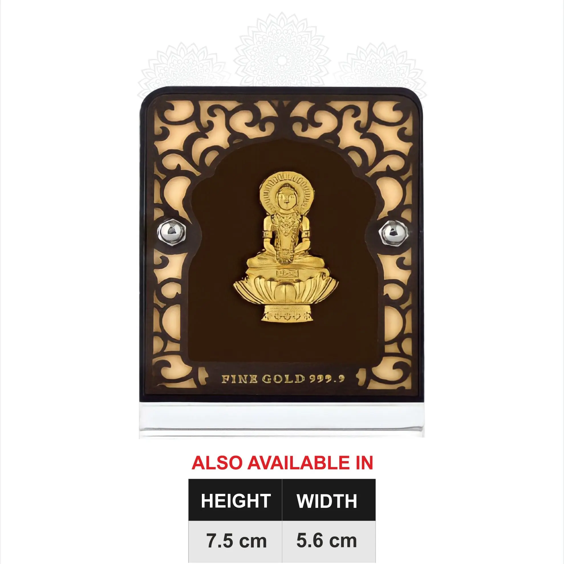 Mahaveer Swami Small Gold Frame