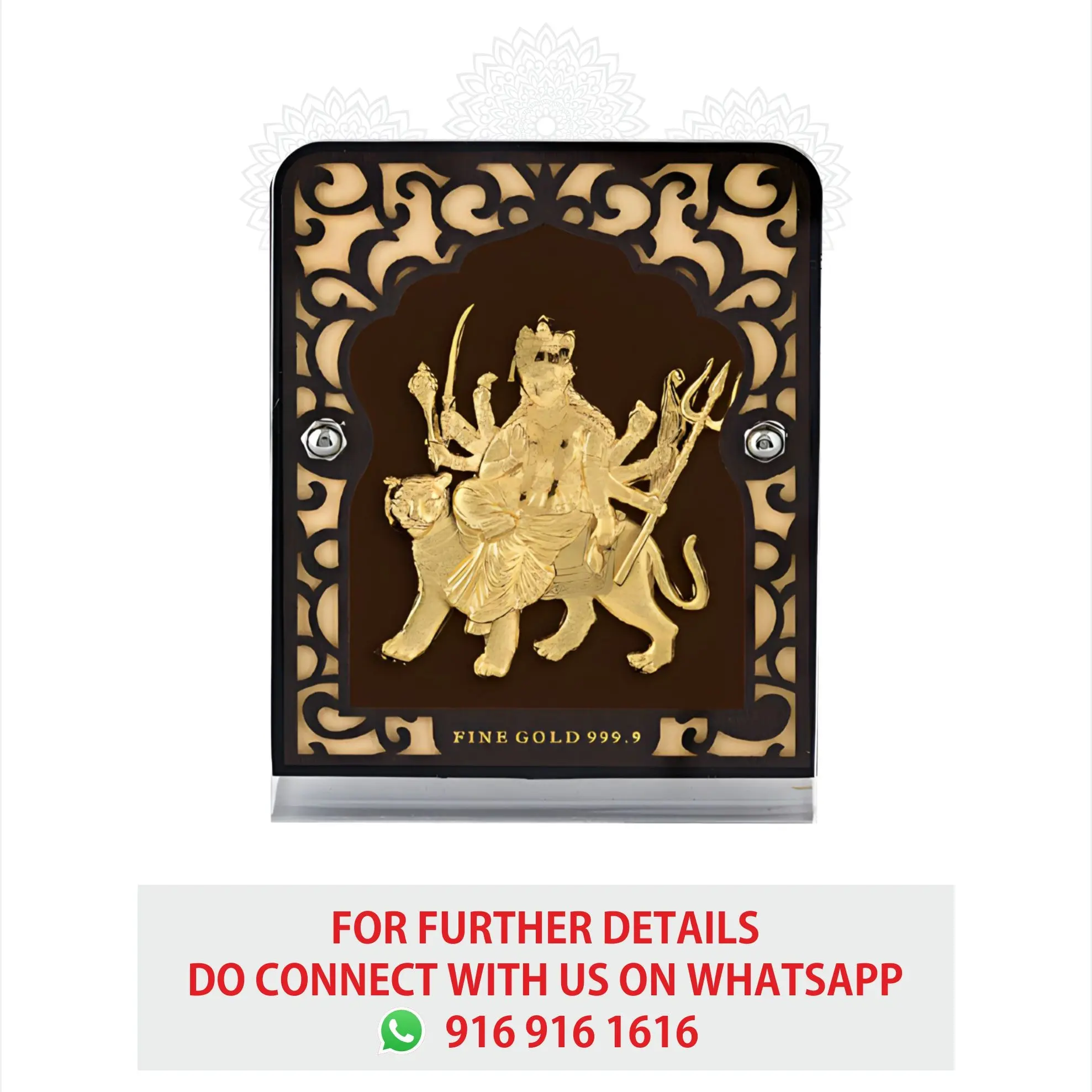 Ambe Mata Gold Frame