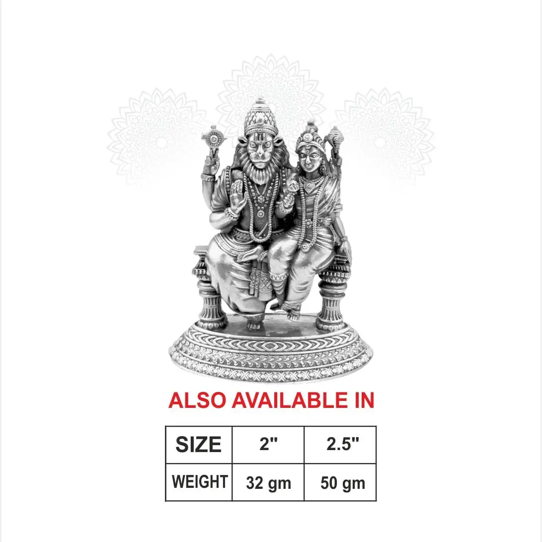 2 D Lakshmi Narsimha Swamy Silver Idol