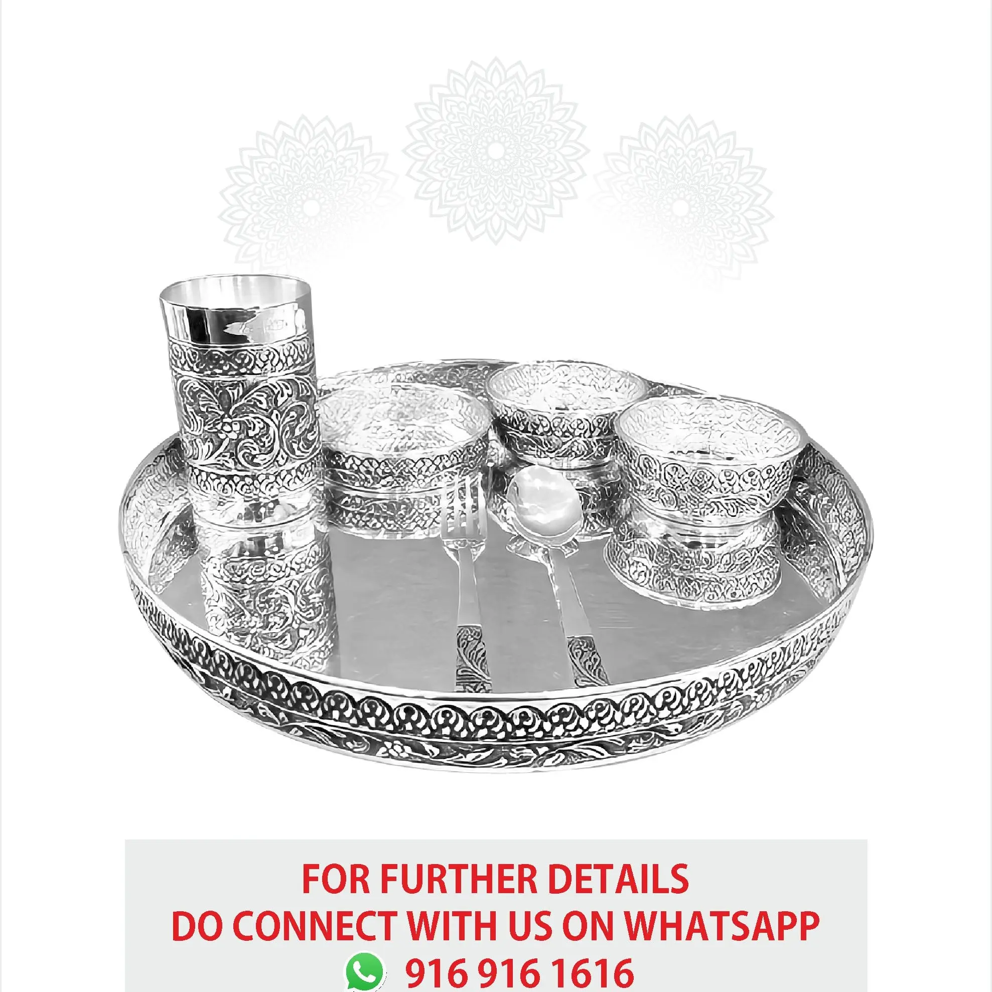 Round Leaf Nakash Dinner Set
