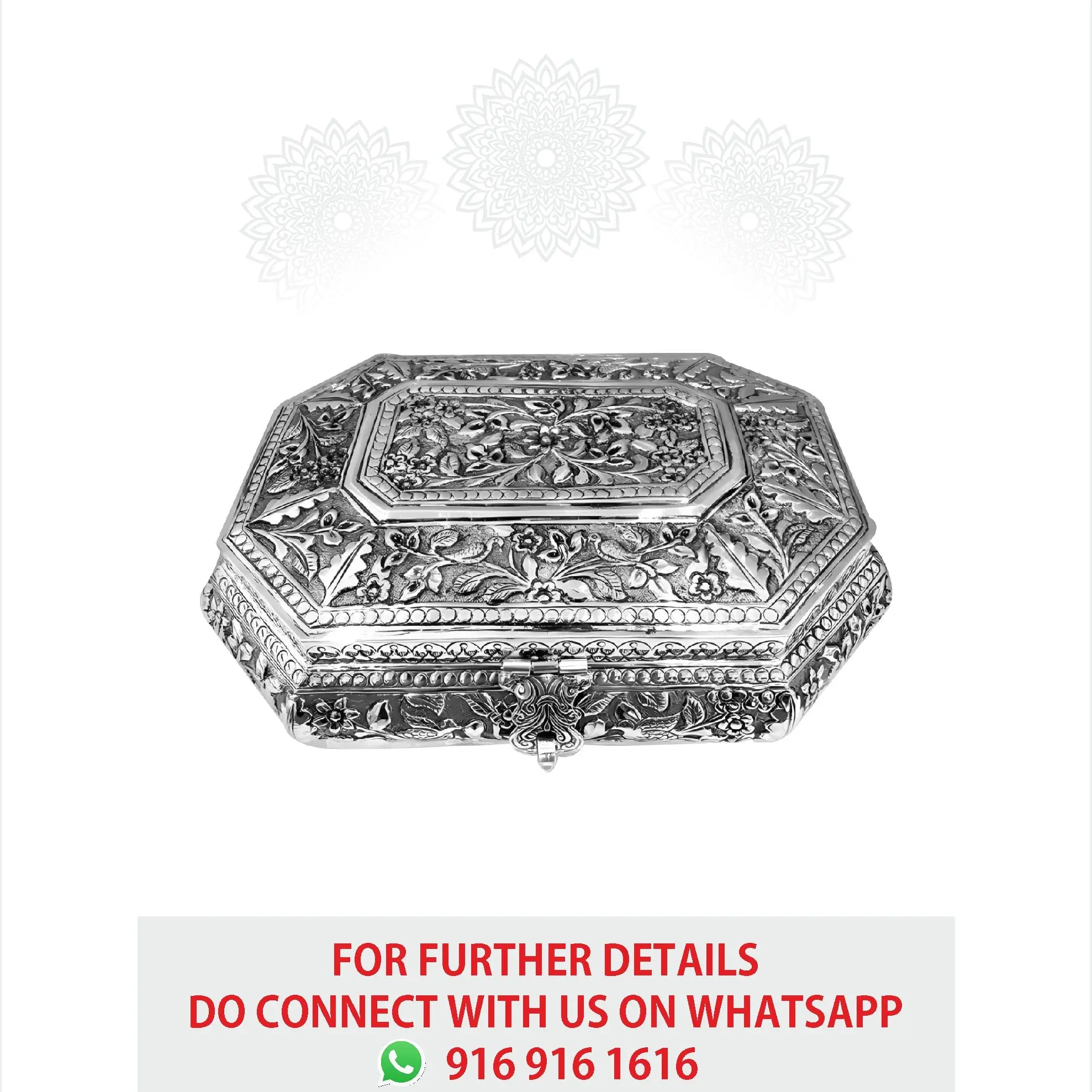 Leaf Nakash Square Corner Cut Dry Fruit Box