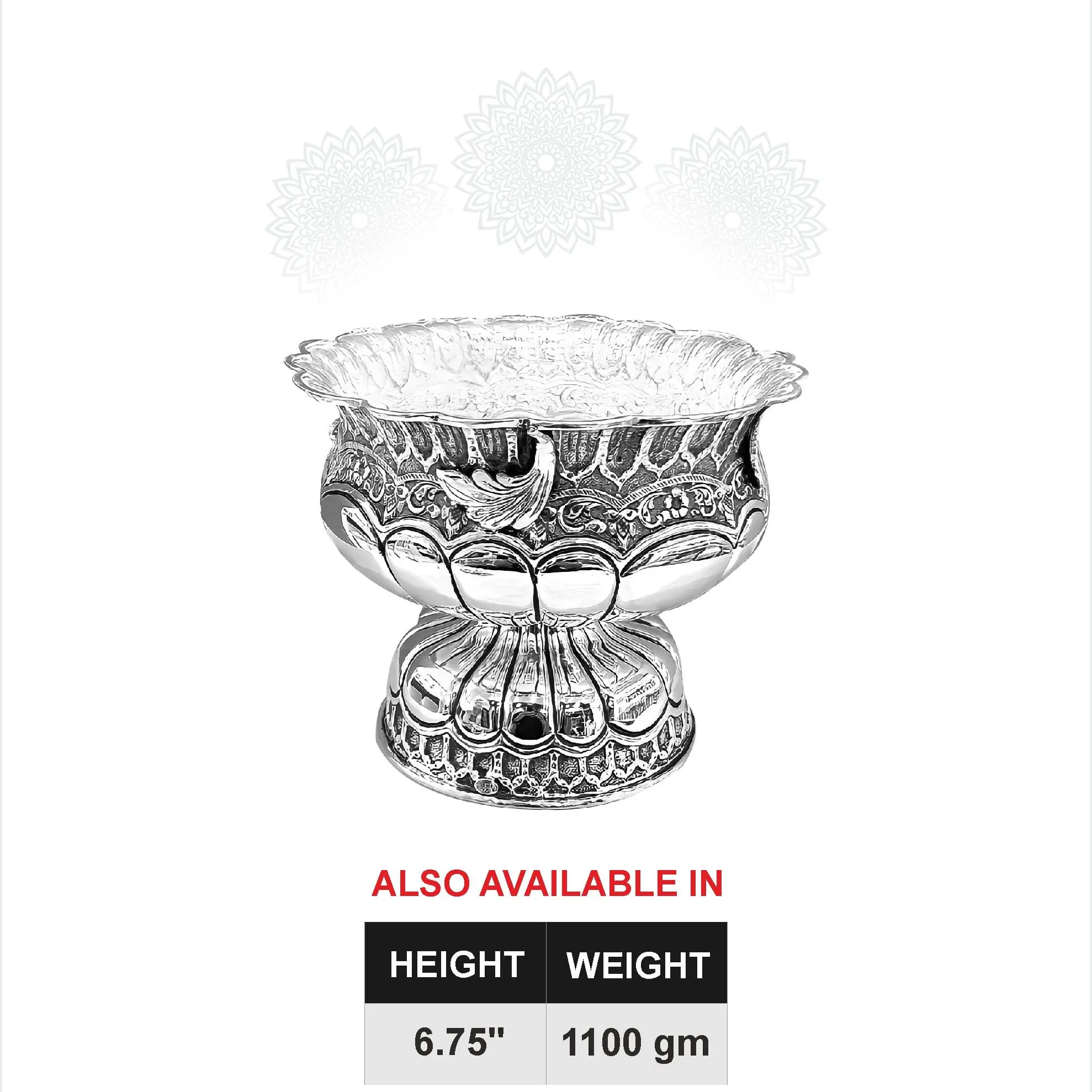 Peacock Nakash With Round Stand Fruit Bowl