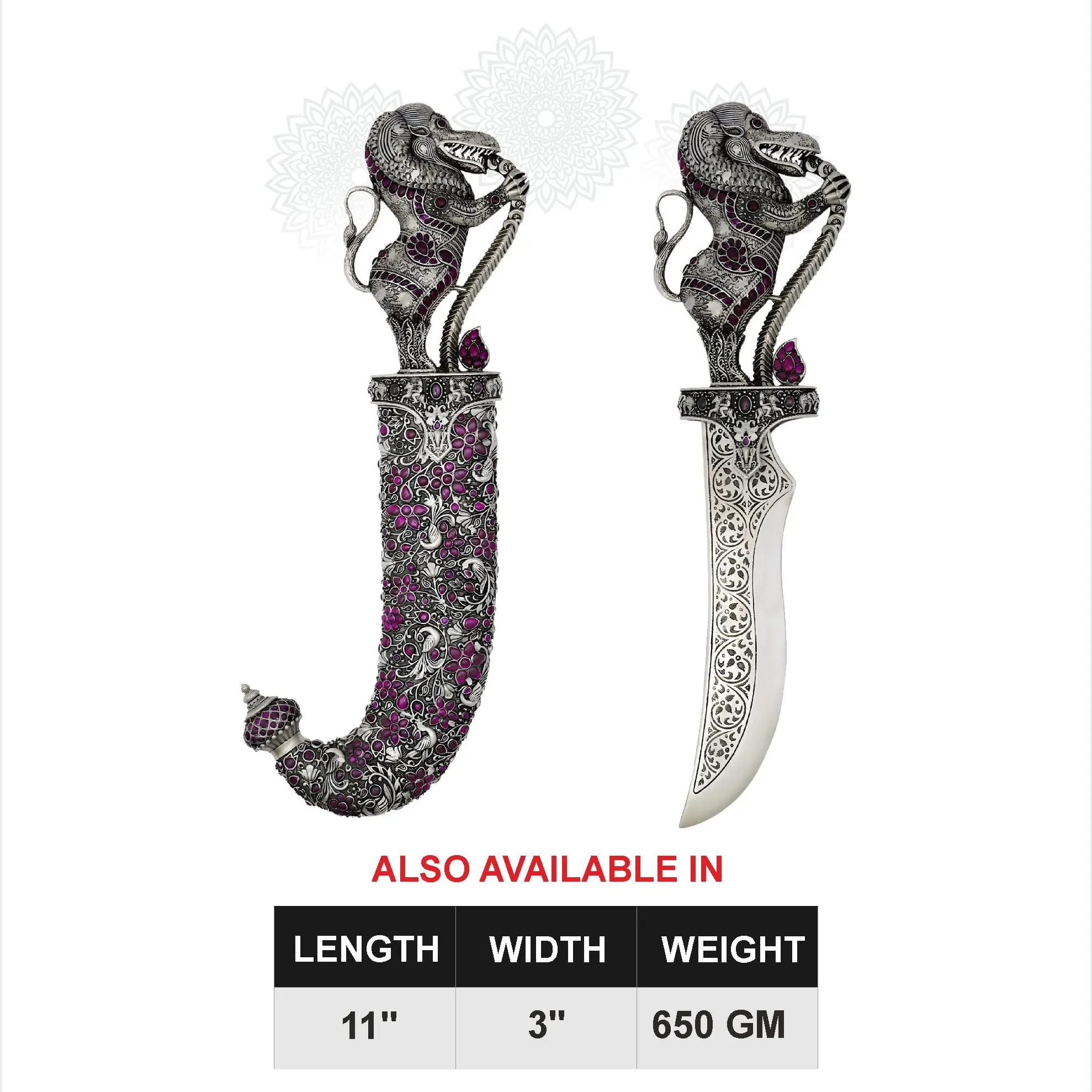 Dragon Nakash Kattar With Ruby Stone