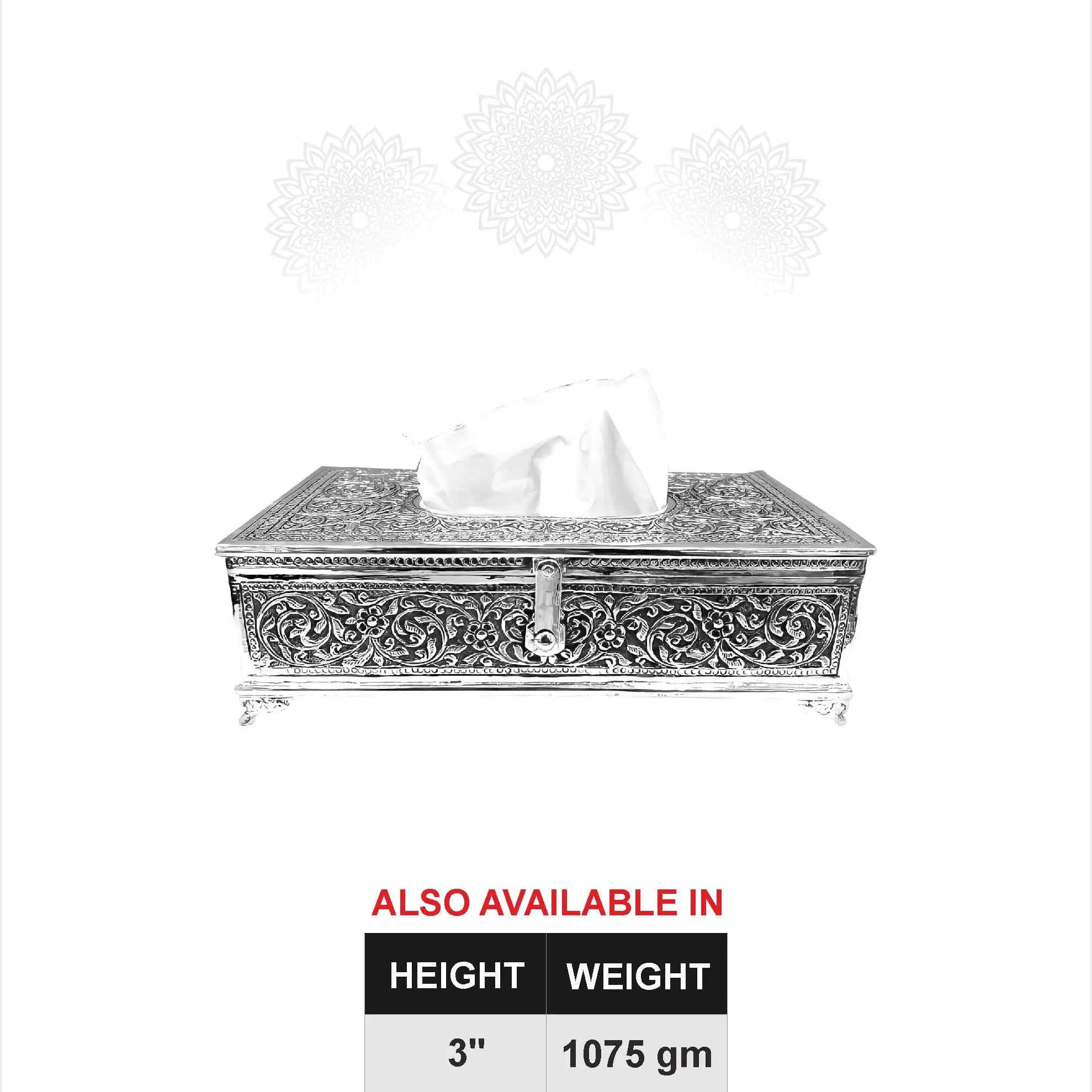 Silver Tissu Box