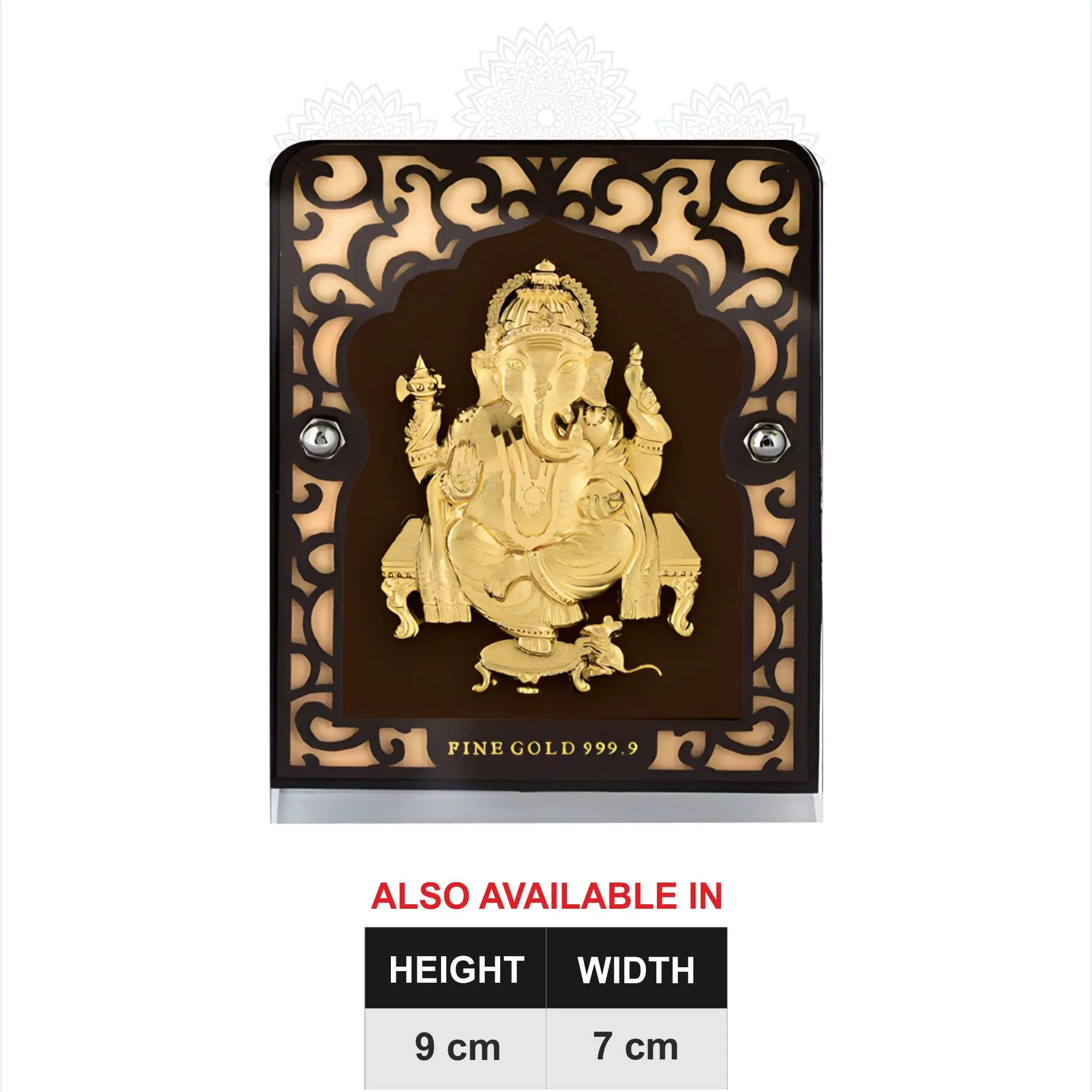 Ganesh Ji Gold Frame