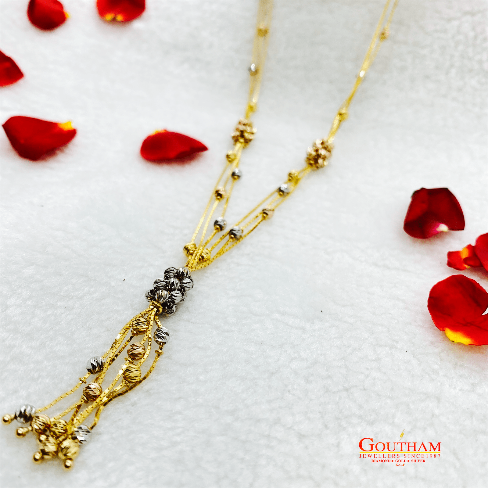 Fancy Tricolour Exciting Neck Chain Gj0284