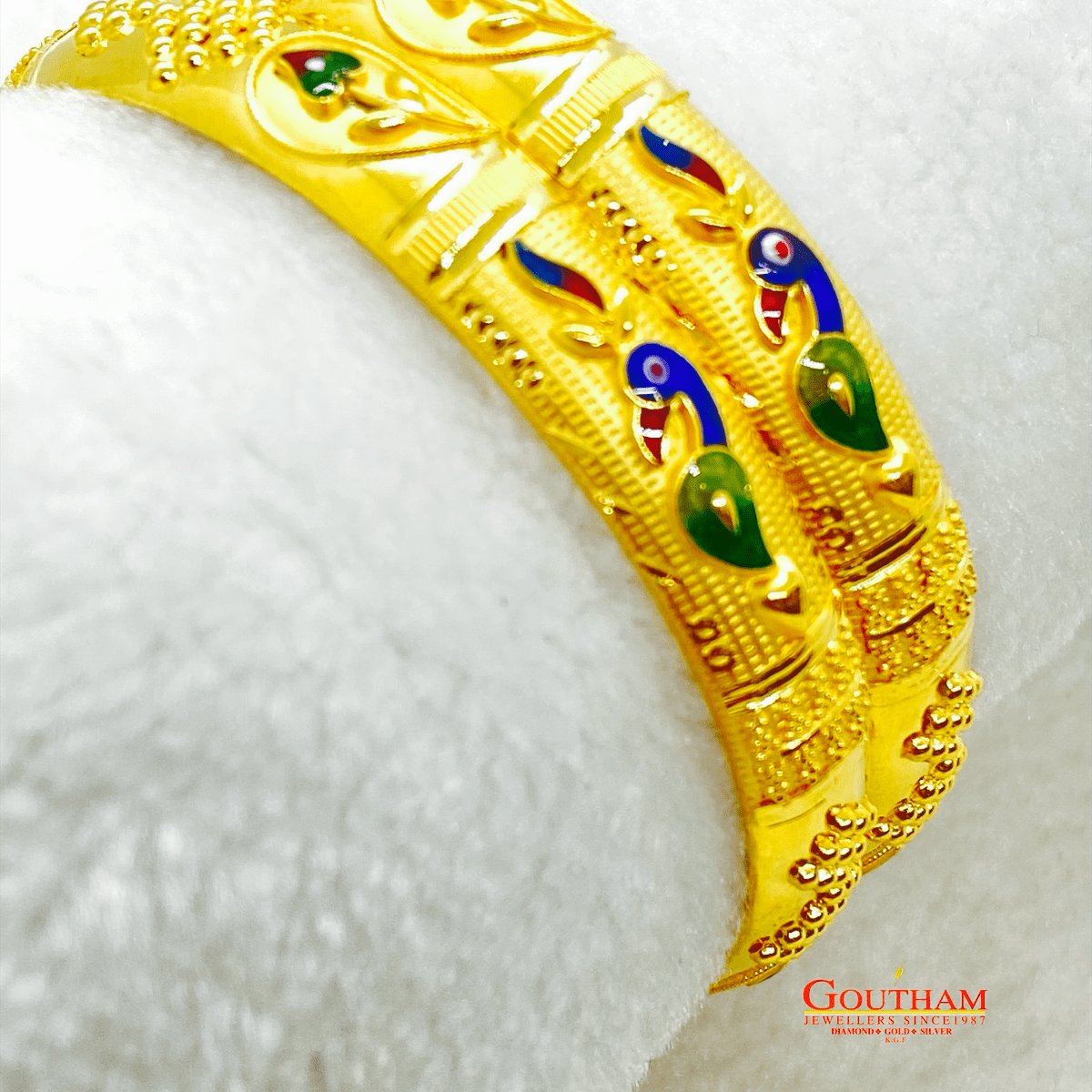 Fancy Enamel Peacock Bengali Bangale Gj0265