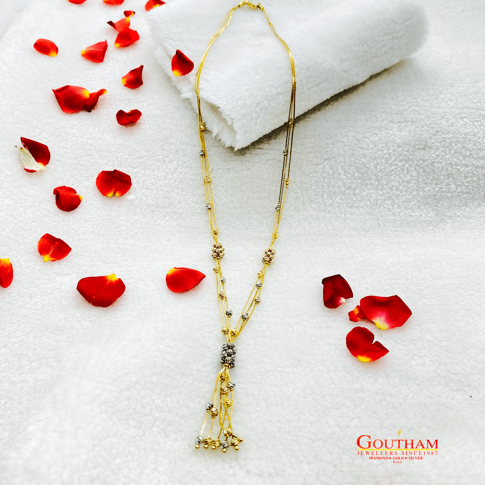 Fancy Tricolour Exciting Neck Chain Gj0284