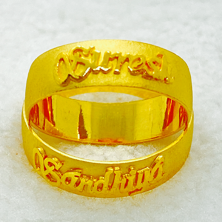 Fancy Gj Model Couple Ring Gj0217