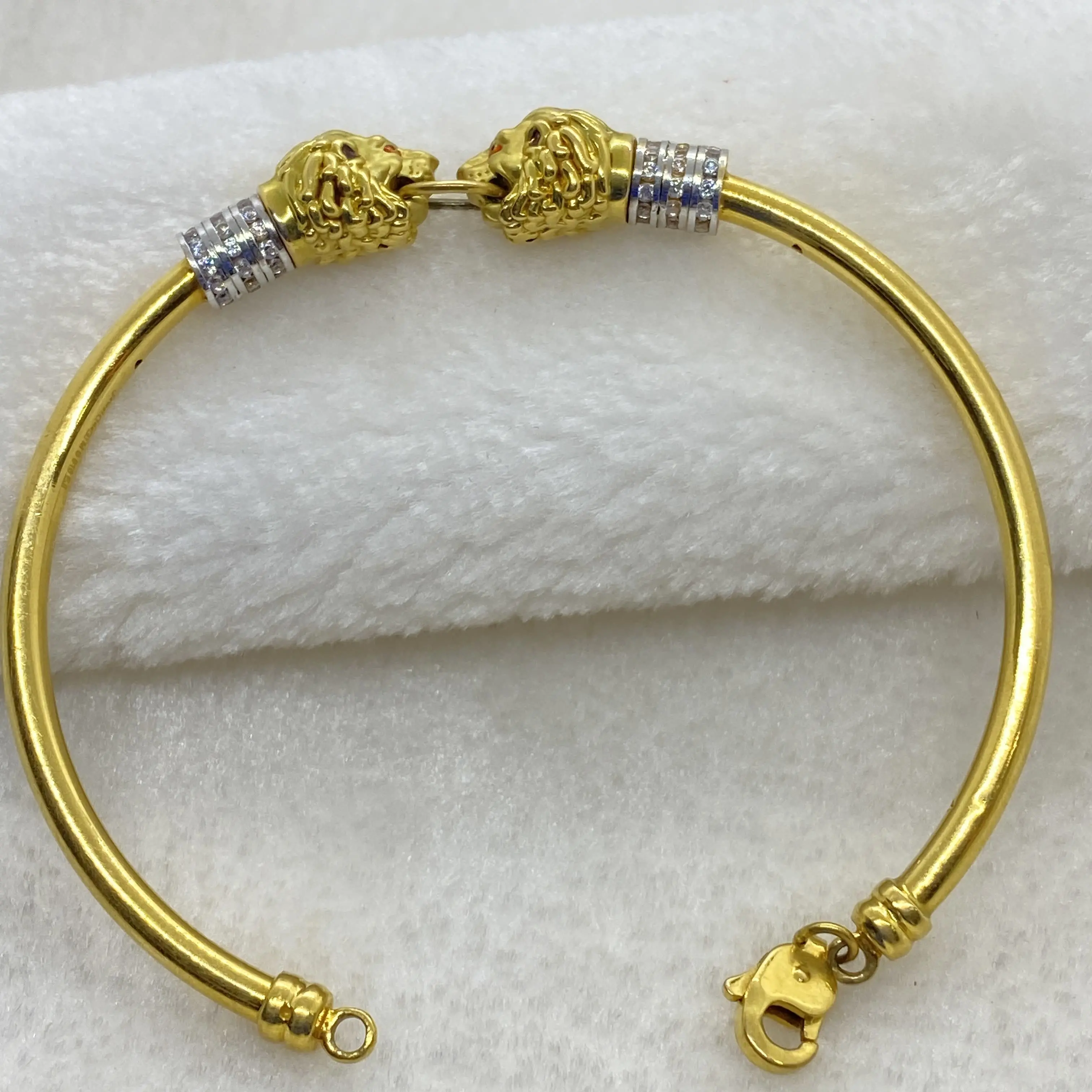 Fancy Two Lions Face Kada Bangle Gj0149