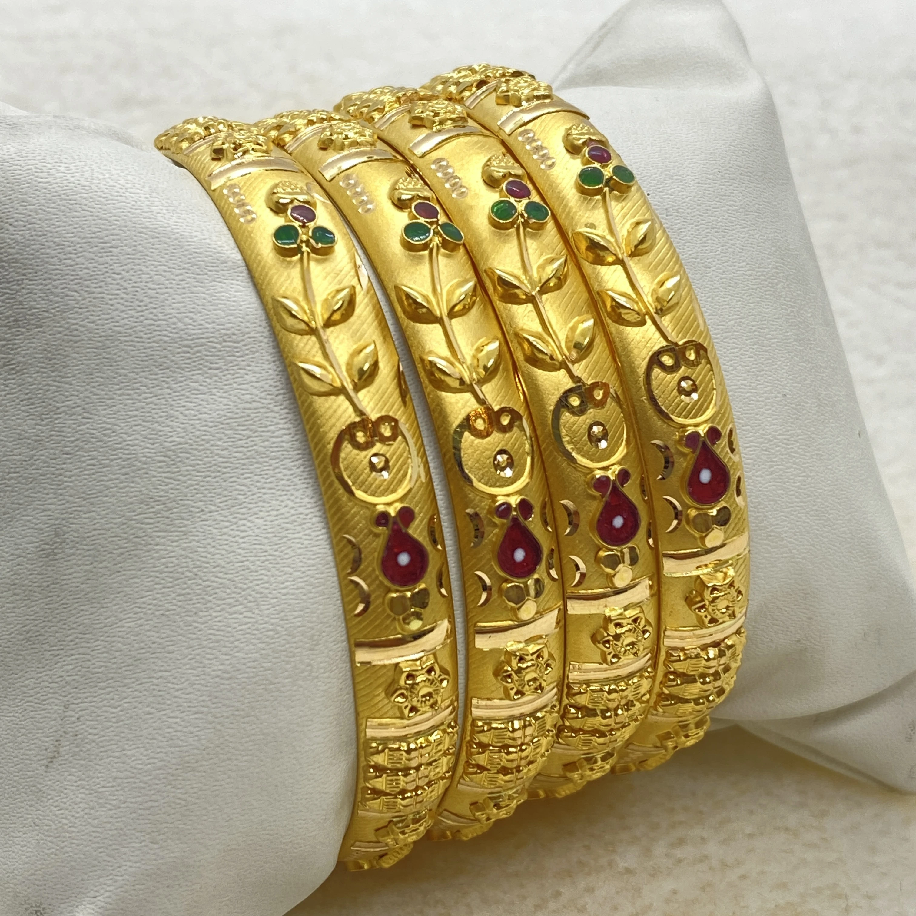 Fancy Enamel Coorgi Bangles Gj0046