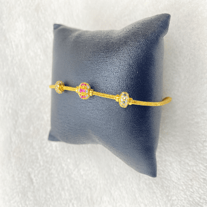 Fancy Ladies Cz Balls Bracelet Gj0109