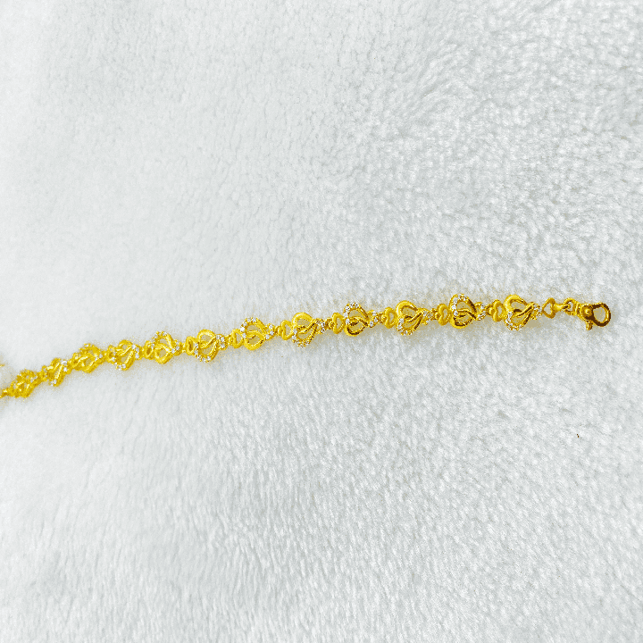 Fancy Casting Cz Girls Bracelet Gj0108