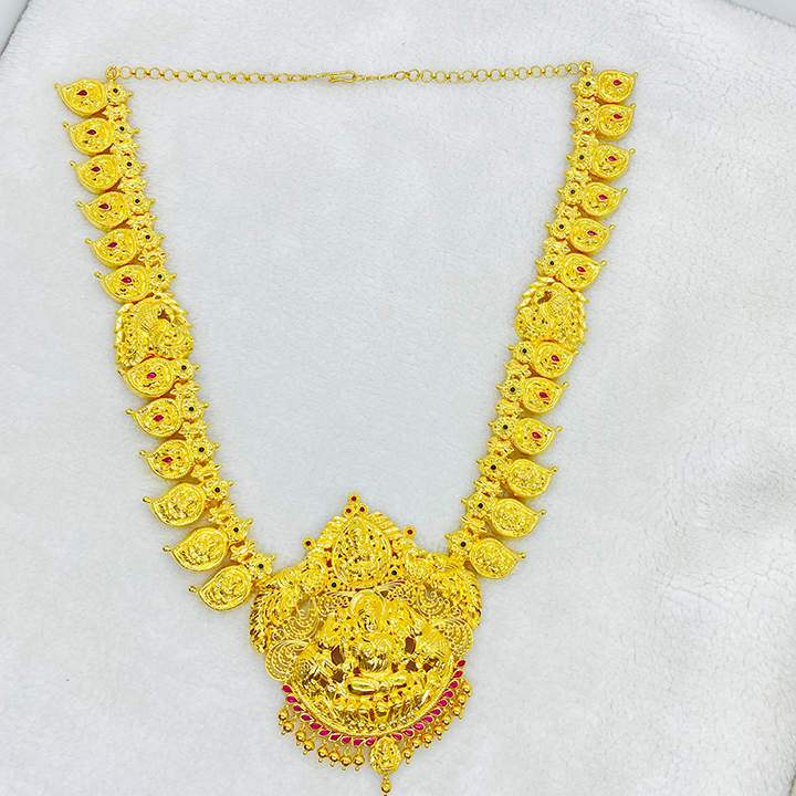 Fancy Long Extravaganza Lakshmi Haaram Gj0250