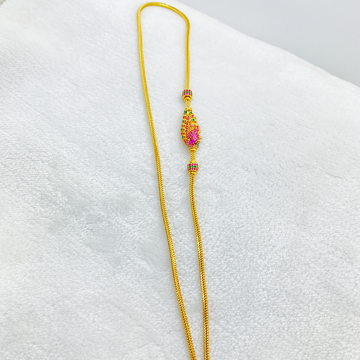 Fancy Double Side Peacock Design Tali Chain Gj0224