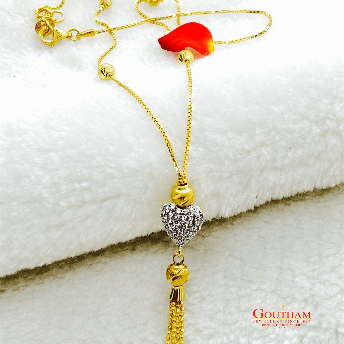 Fancy Cubic Stone  Dollar Chain Gj0291