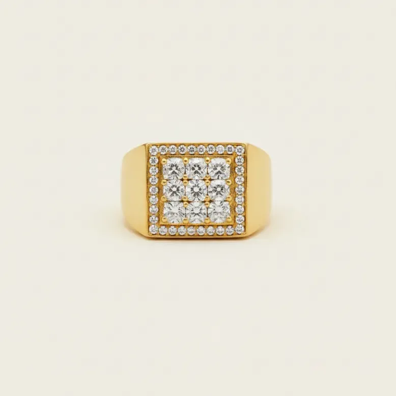 Fancy Gents Emerald Ring