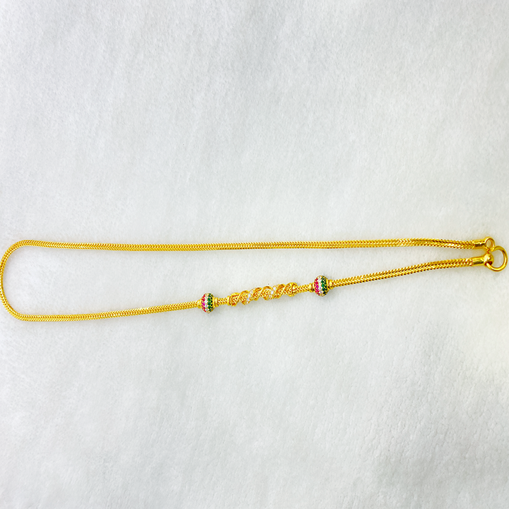 Fancy Long Twist Design Cz Chain Gj0095