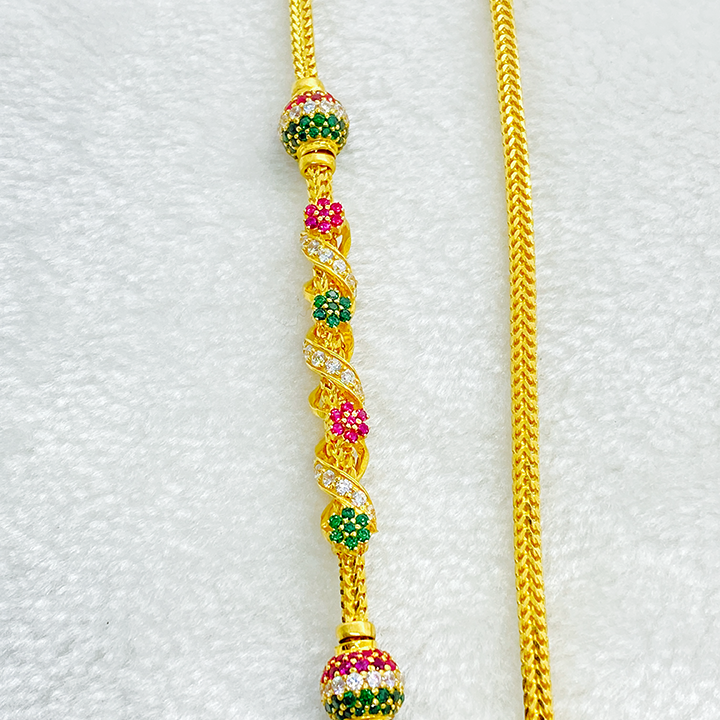 Fancy Cz Twist Design Tali Chain Gj0227