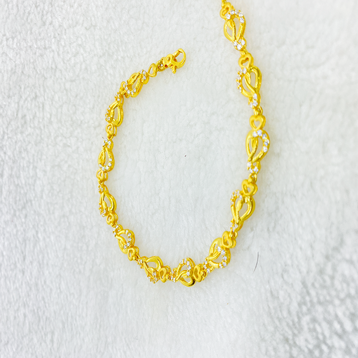 Fancy Casting Cz Girls Bracelet Gj0108