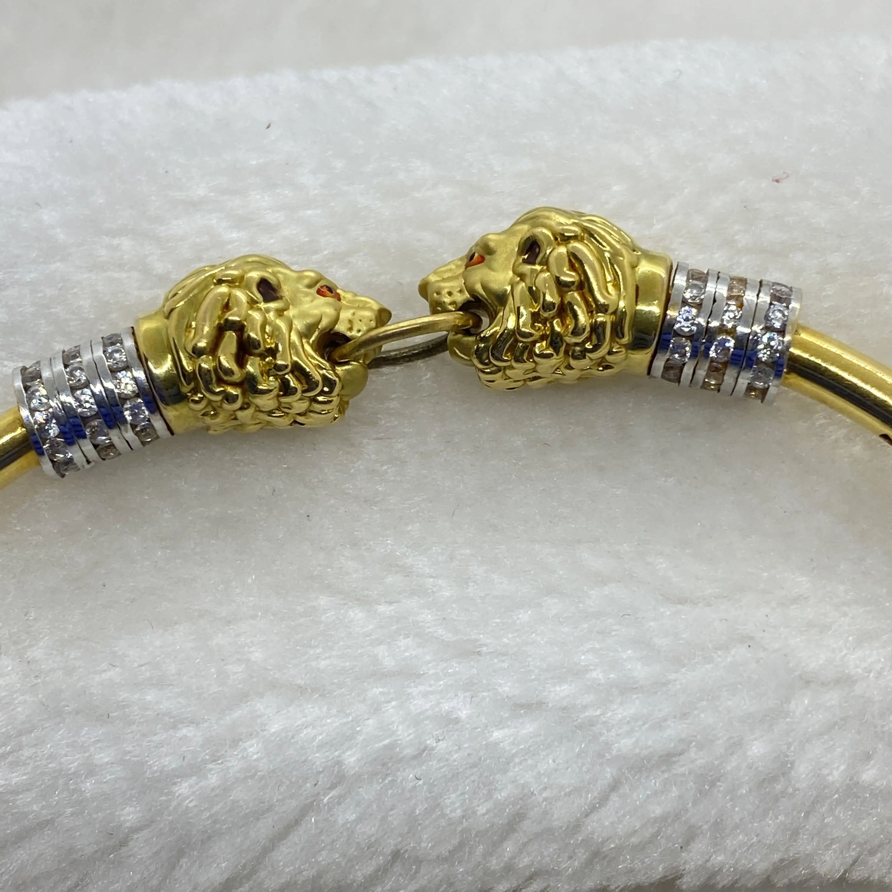 Fancy Two Lions Face Kada Bangle Gj0149