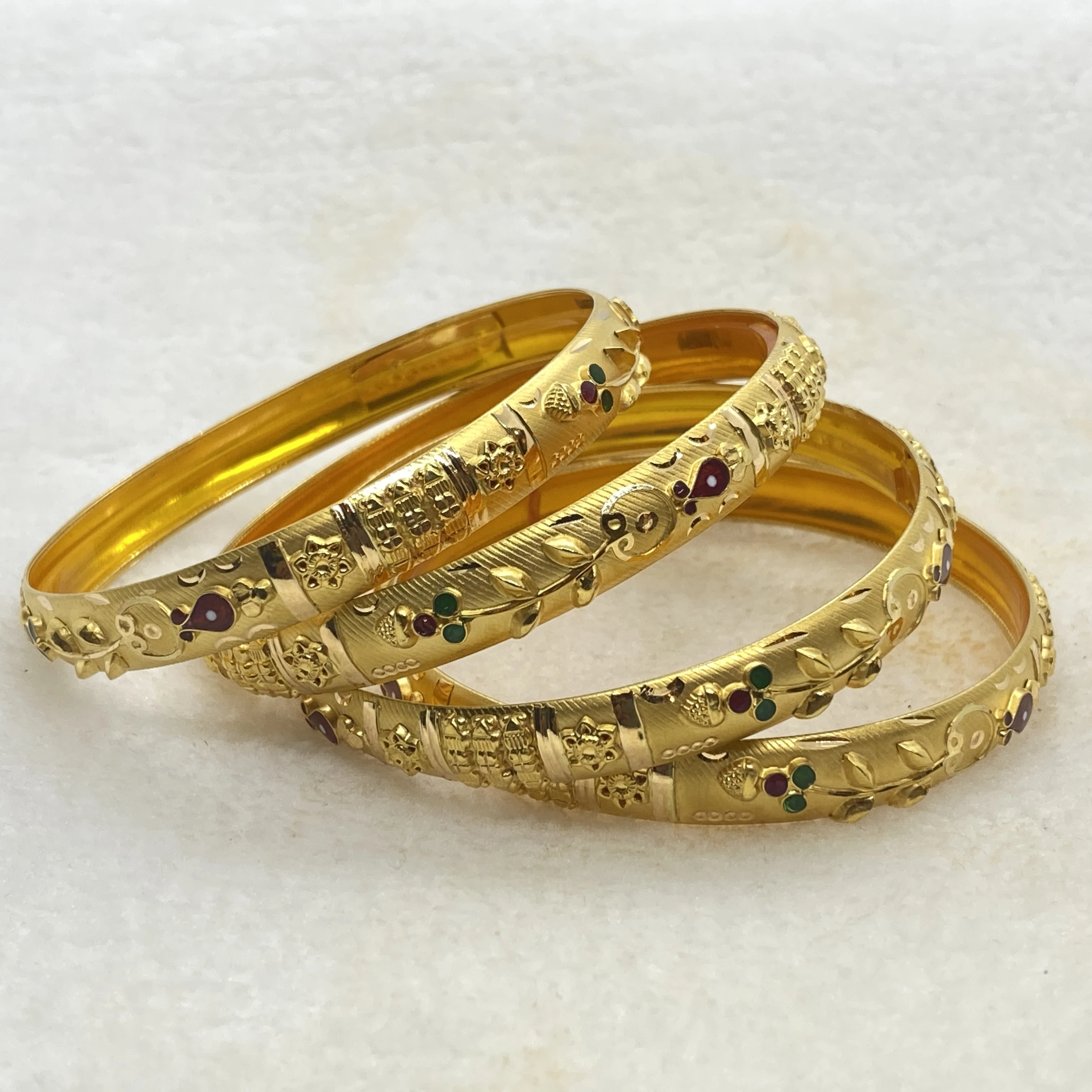 Fancy Enamel Coorgi Bangles Gj0046