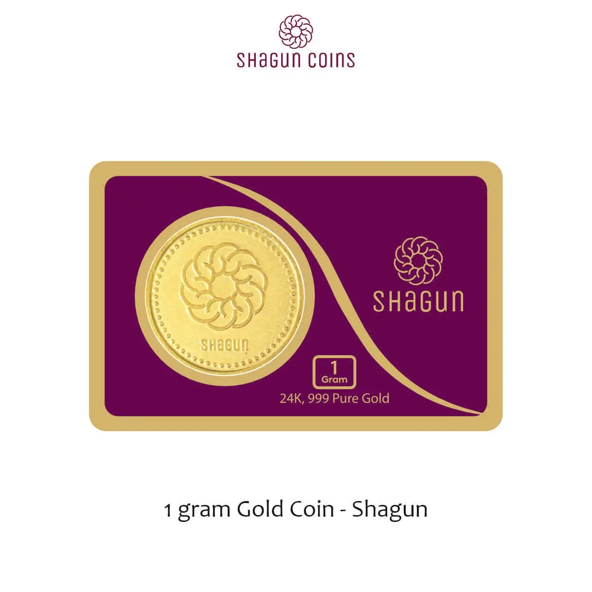 1 GRAM  GOLD COIN -  shagun