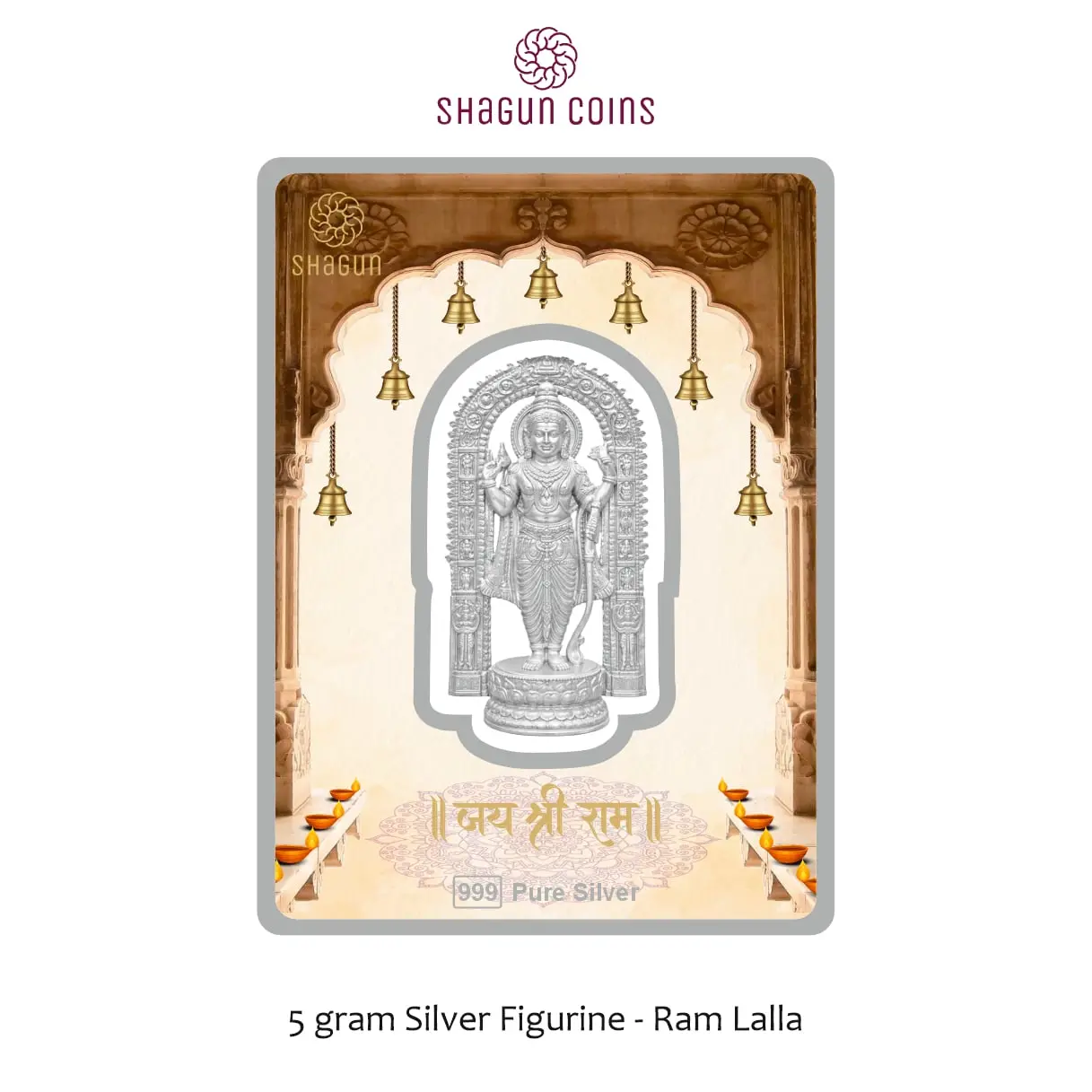 5 GRAM SILVER GOD FIGURINE- RAM LALLA