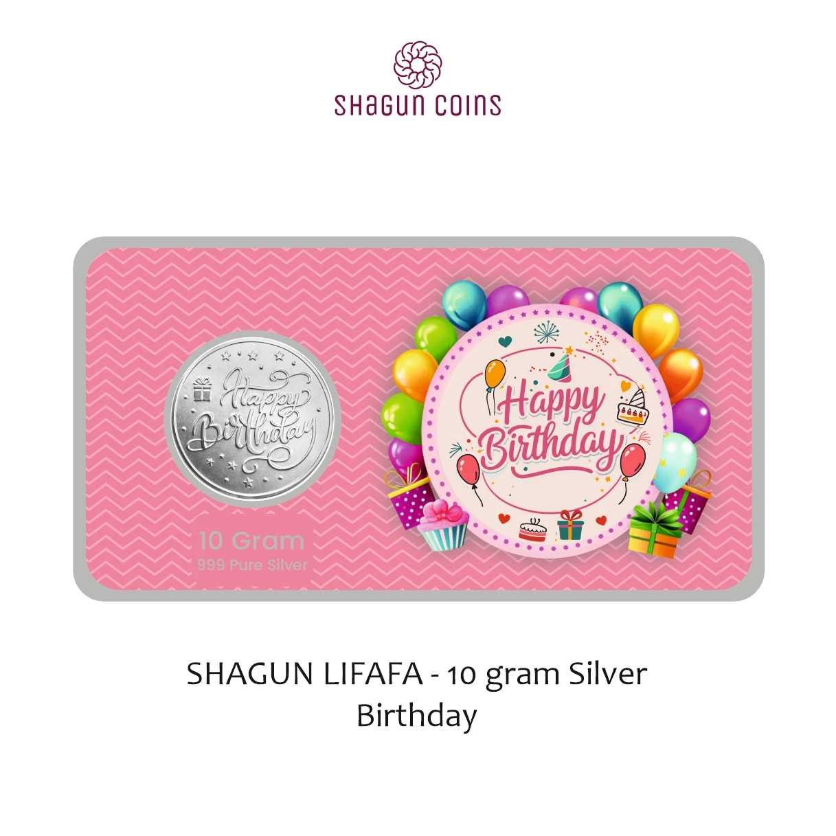 10 GRAM SILVER SHAGUN LIFAFA- BIRTHDAY