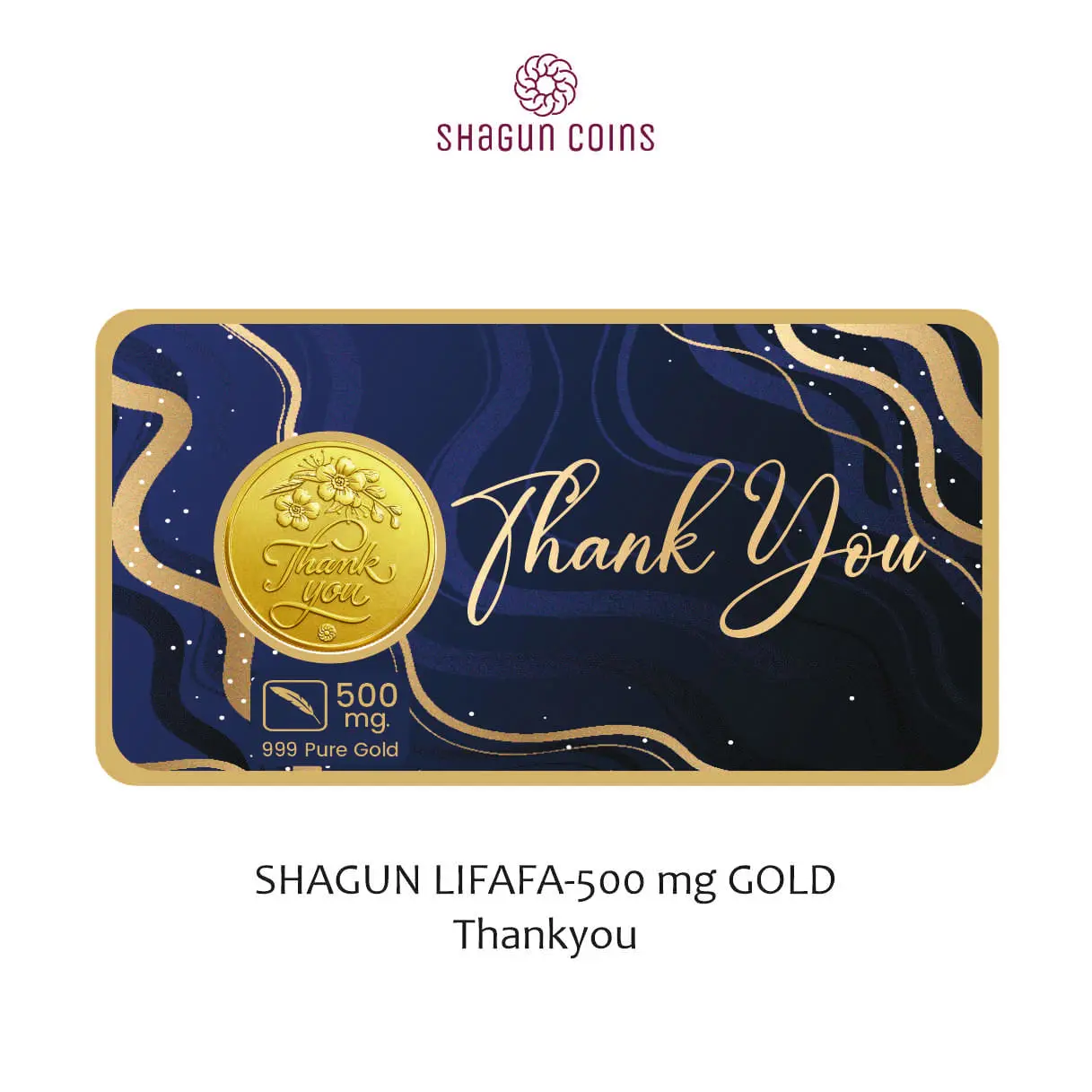 SHAGUN LIFAFA-500 mg. GOLD - Thankyou