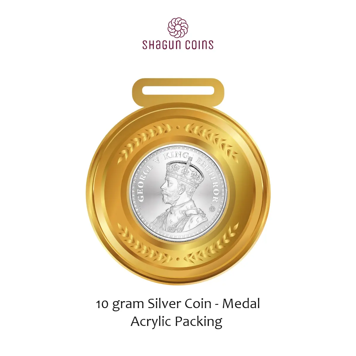 NEW SHAPE 10 GRAM SILVER COIN - STANDARD - Medal
