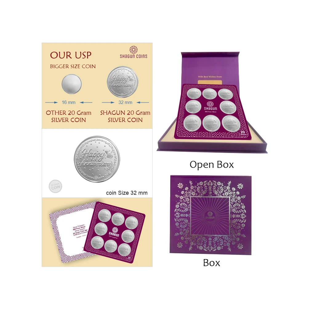 20gm set silver coin Anniversary