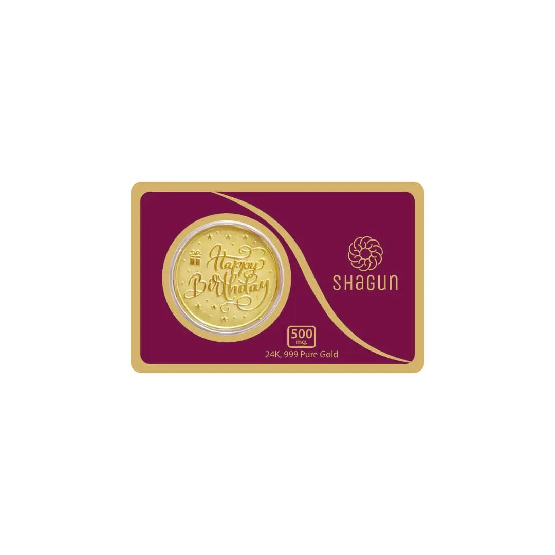 500 mg.  GOLD COIN - Birthday