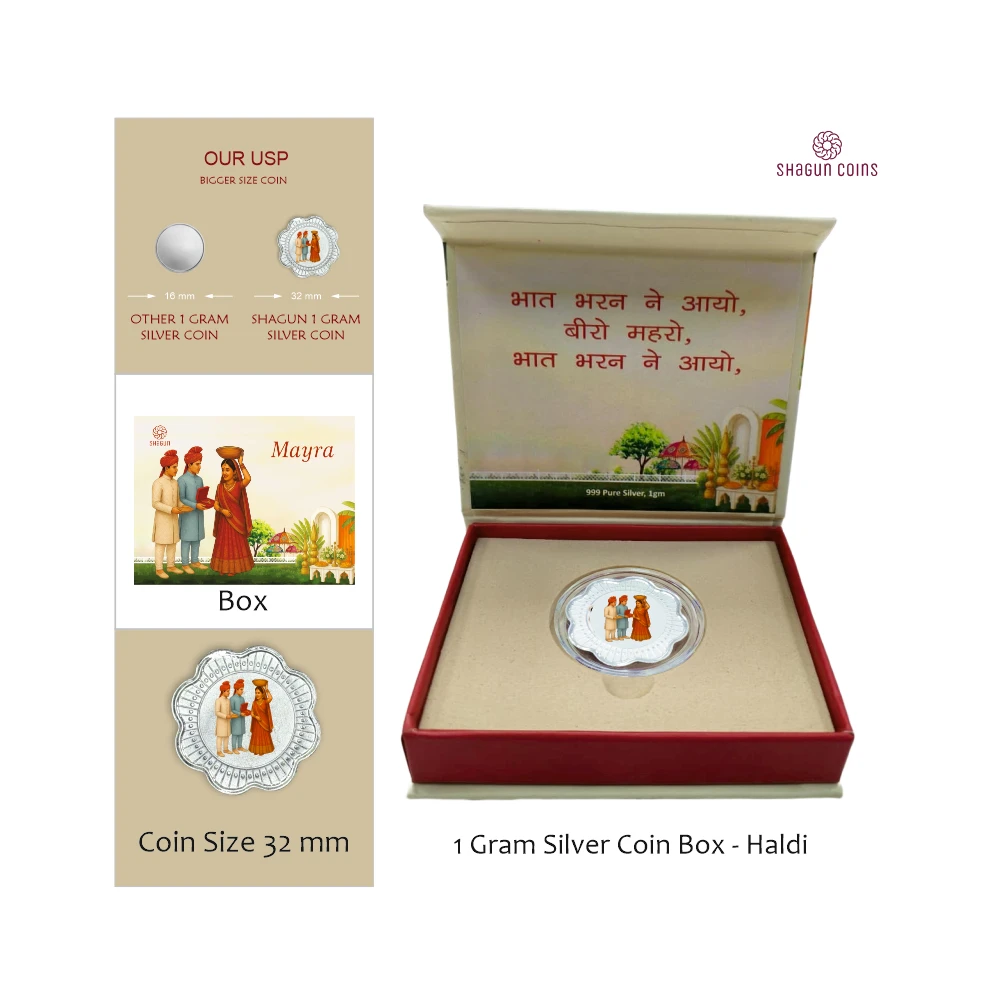 1 GRAM SILVER COIN BOX -  MAYRA