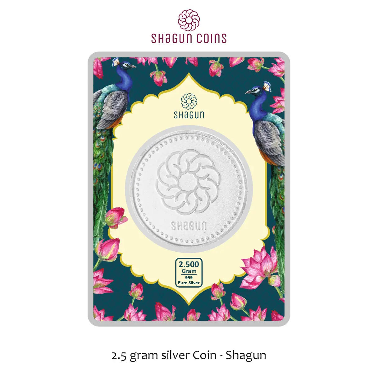 2.5 GRAM SILVER COIN PREMIUM- SHAGUN