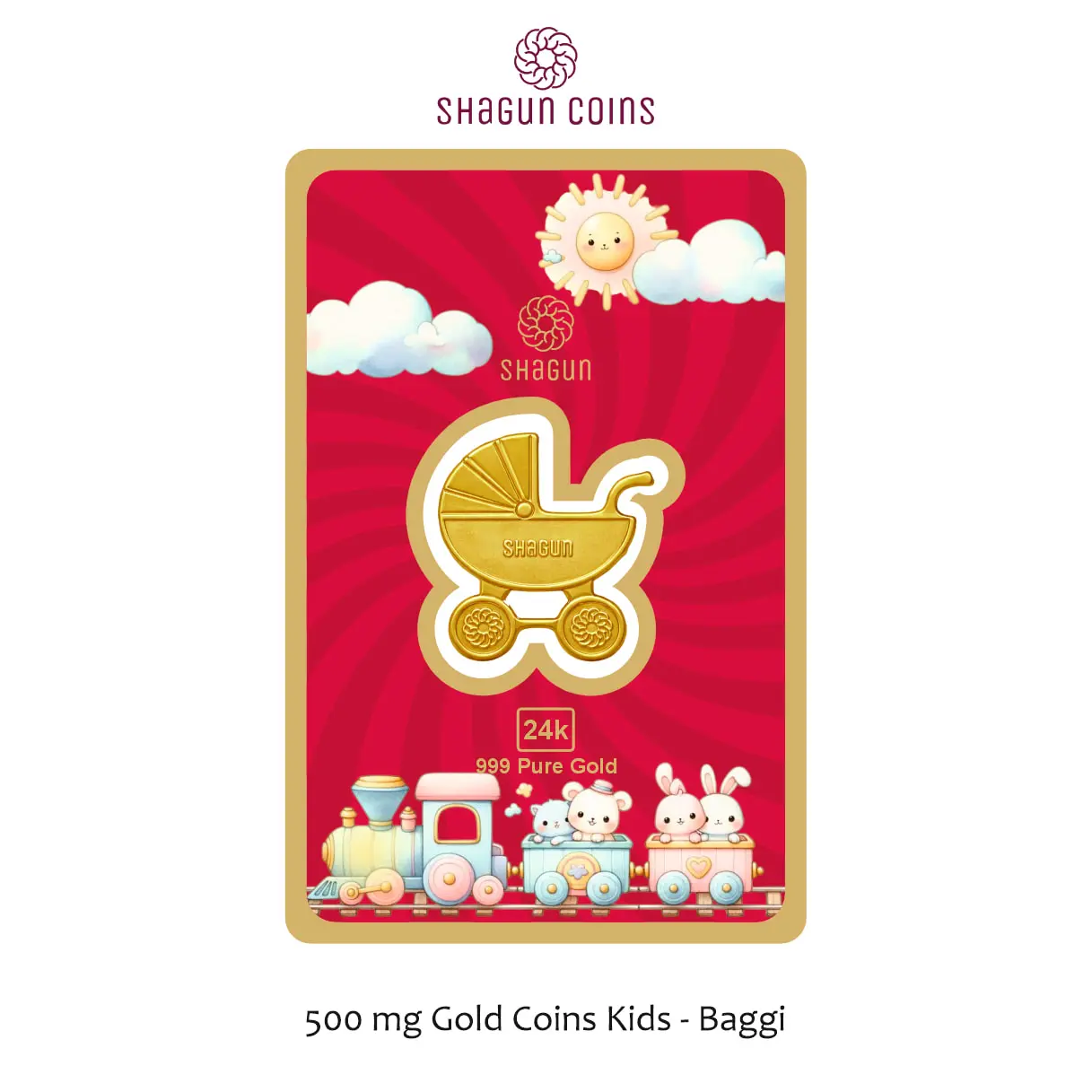 500 mg. GOLD COINS KIDS - BAGGI