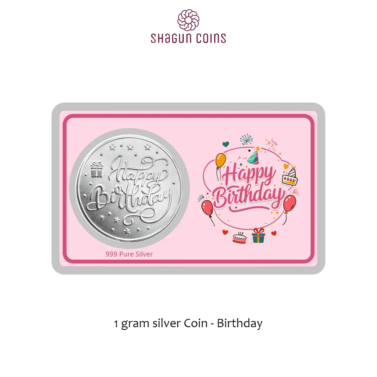 1 GRAM SILVER COIN PREMIUM - BIRTHDAY