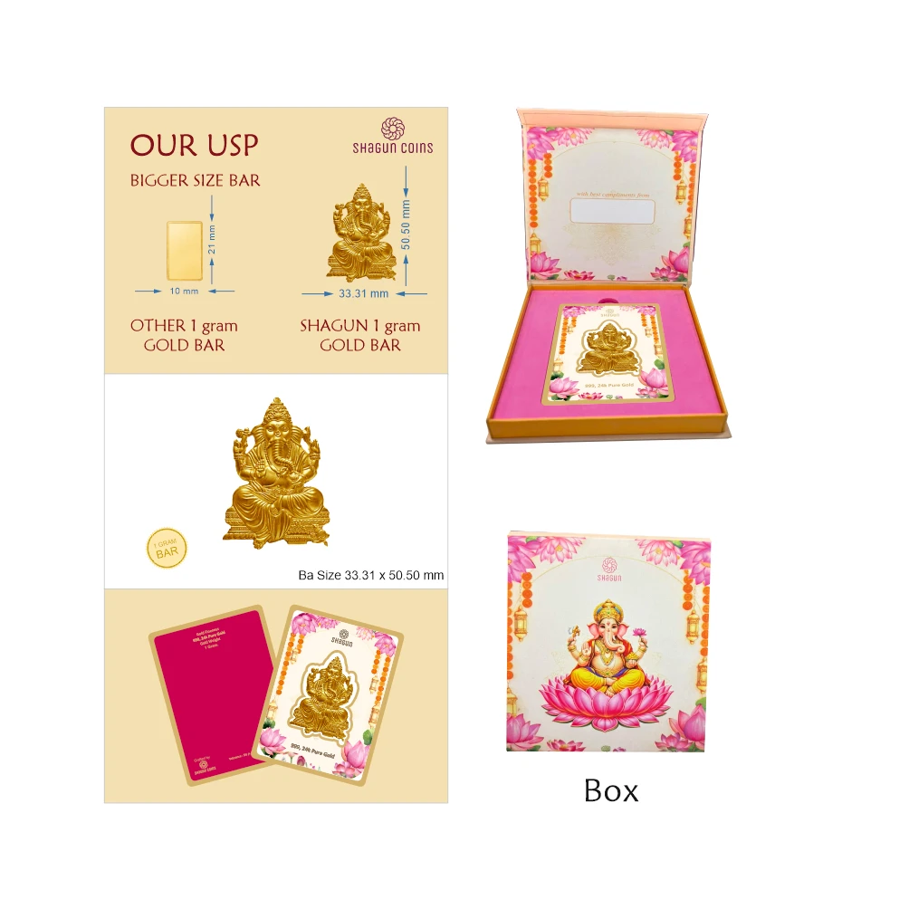 1 GRAM GOLD FIGURINE - GANESH