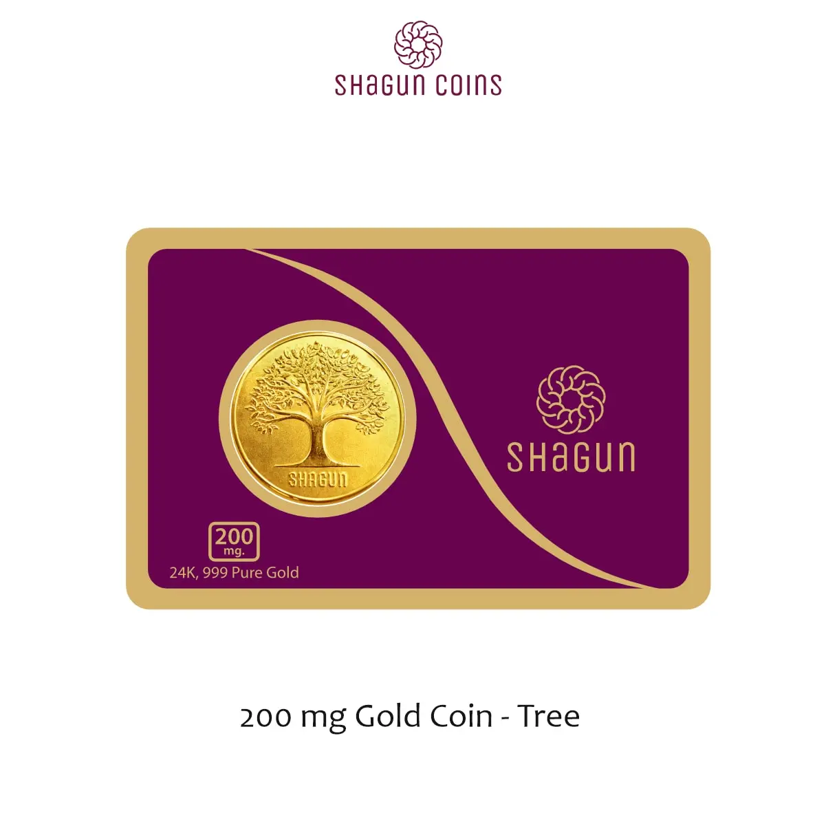 200 mg.  GOLD COIN -  Tree