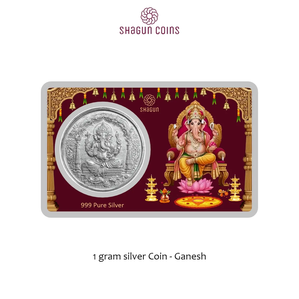 1 GRAM SILVER COIN PREMIUM - GANPATI