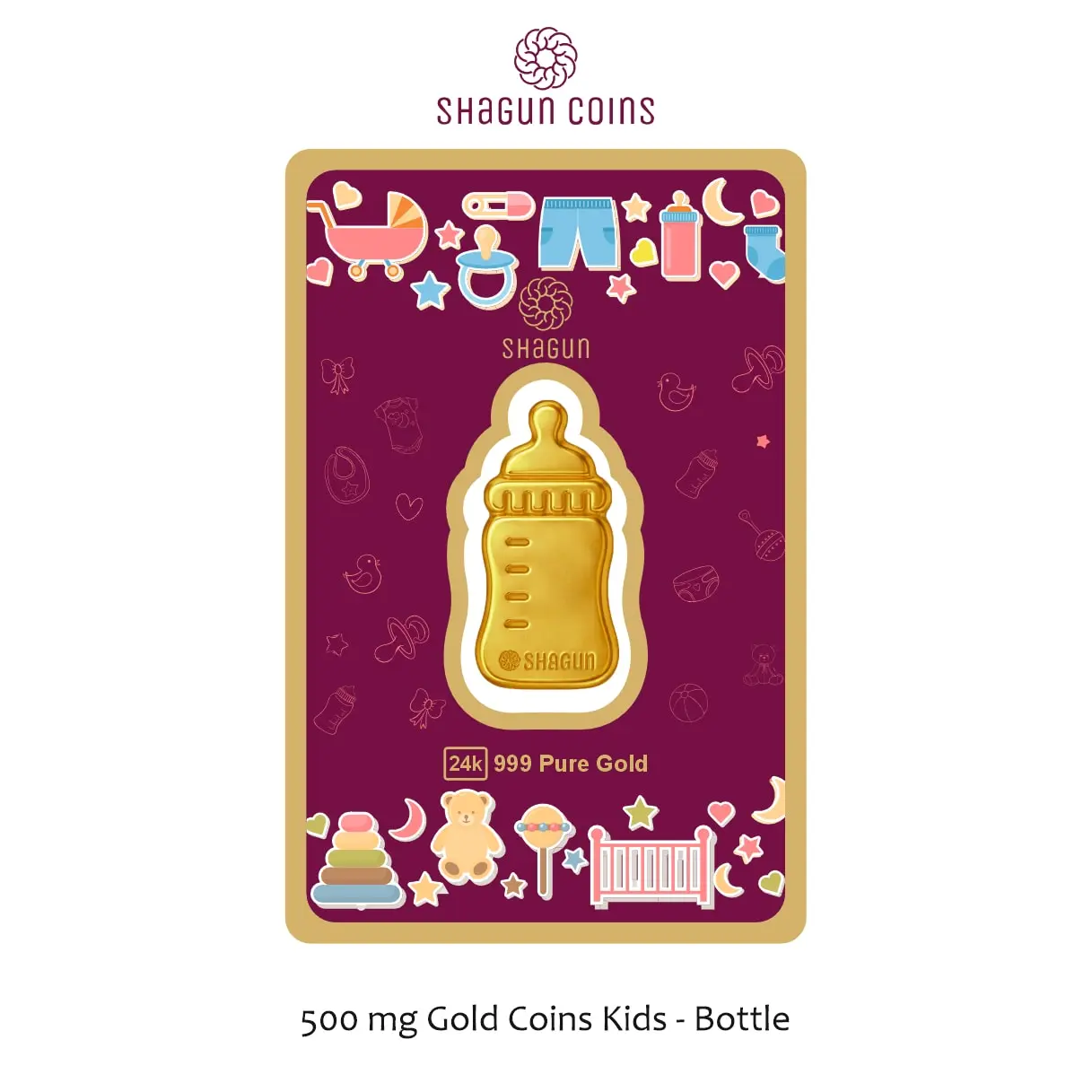 500 mg. GOLD COINS KIDS - BOTTLE