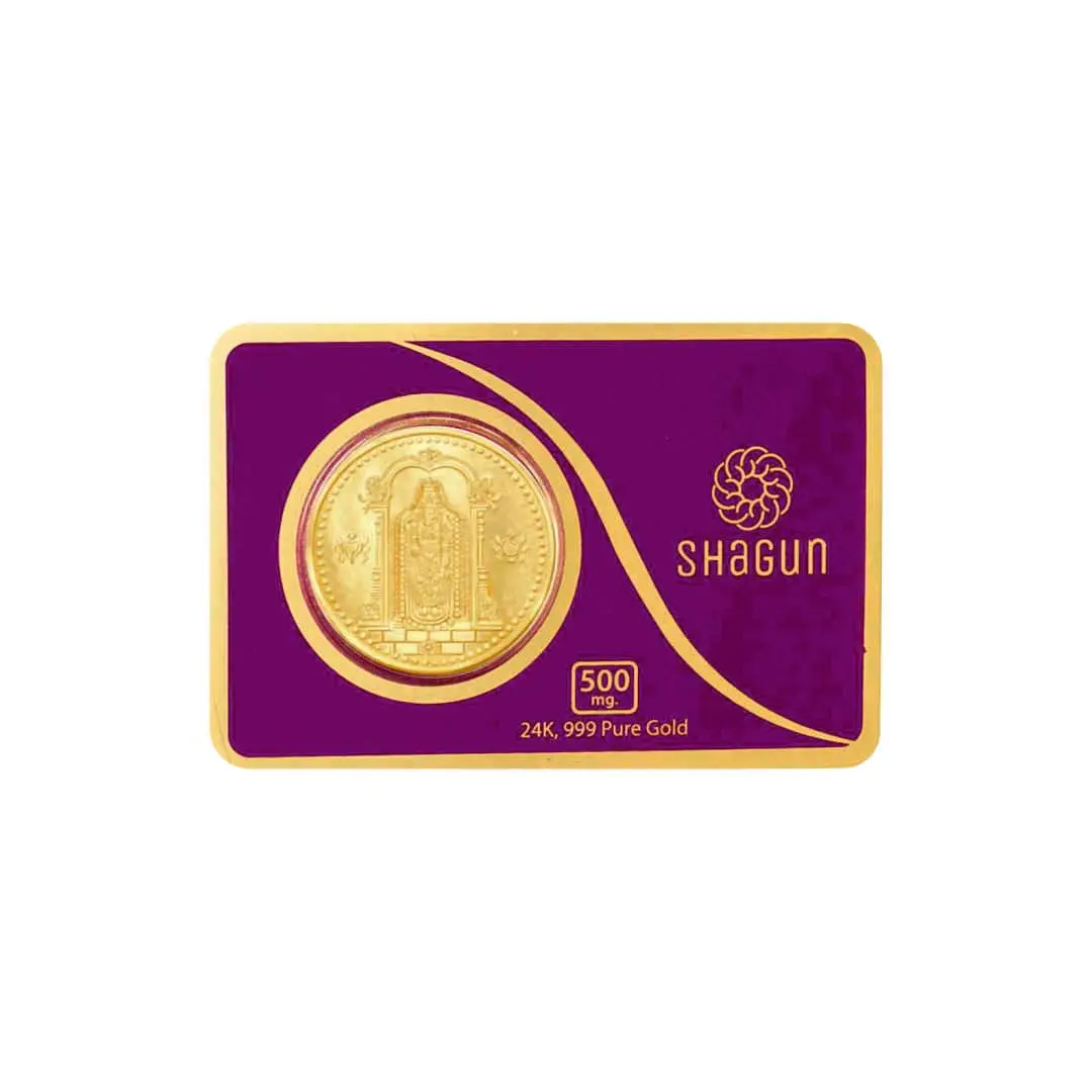 500 mg.  GOLD COIN -  Tirupati