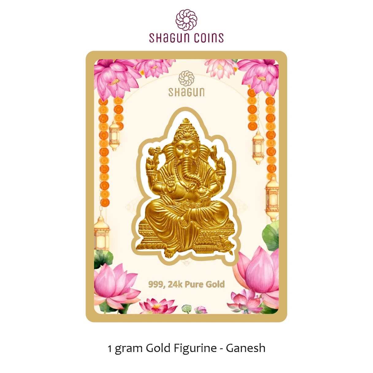 1 GRAM GOLD FIGURINE - GANESH