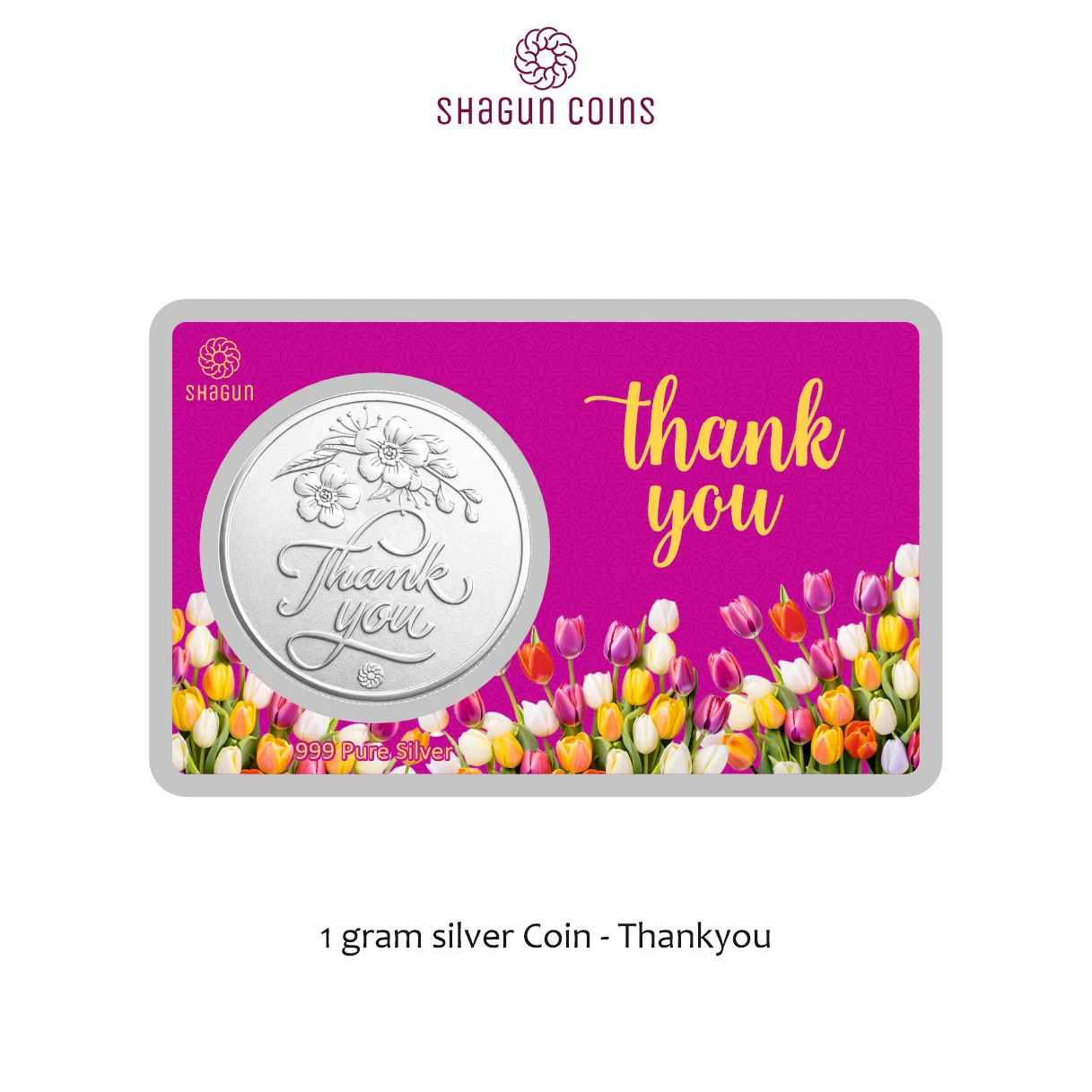1 GRAM SILVER COIN PREMIUM - THANKYOU