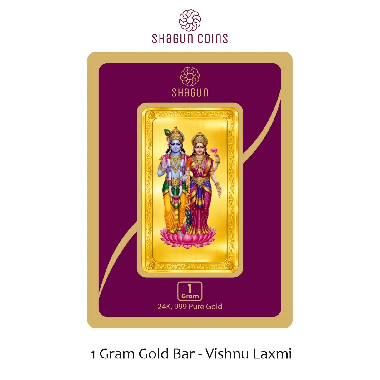 1 GRAM GOLD BAR - VISHNU LAXMI