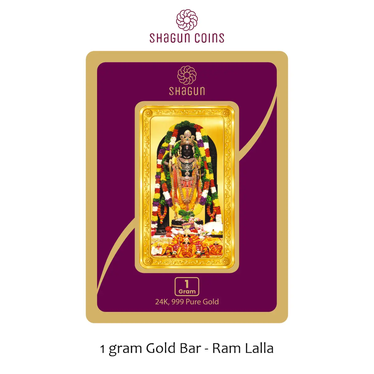 1 GRAM GOLD BAR - RAM LALLA