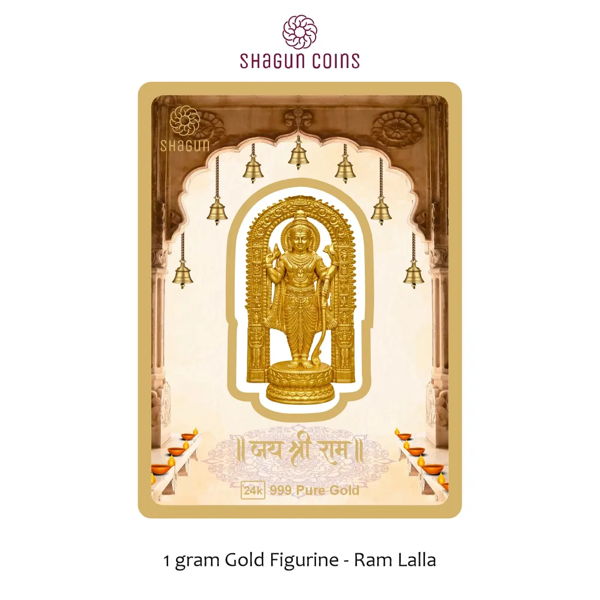 1 GRAM GOLD FIGURINE - RAM LALLA