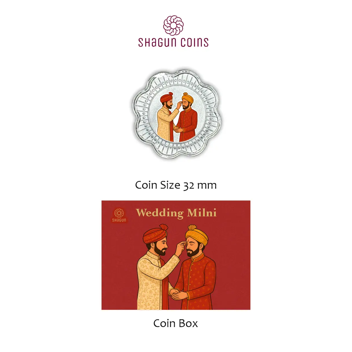 1 GRAM SILVER COIN BOX - milni